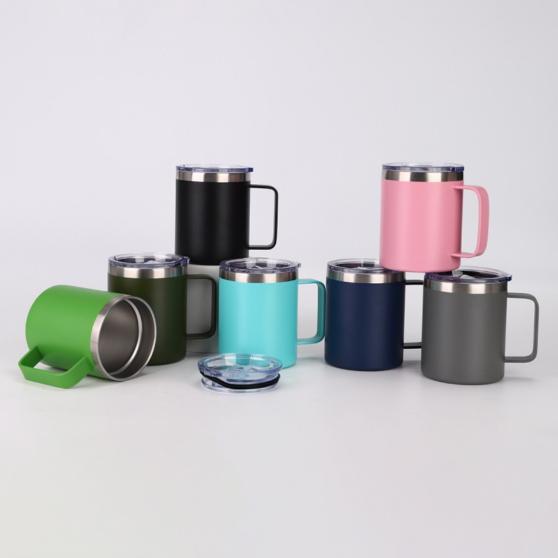 Mug Gagang Terisolasi Stainless Steel Logo Kustom