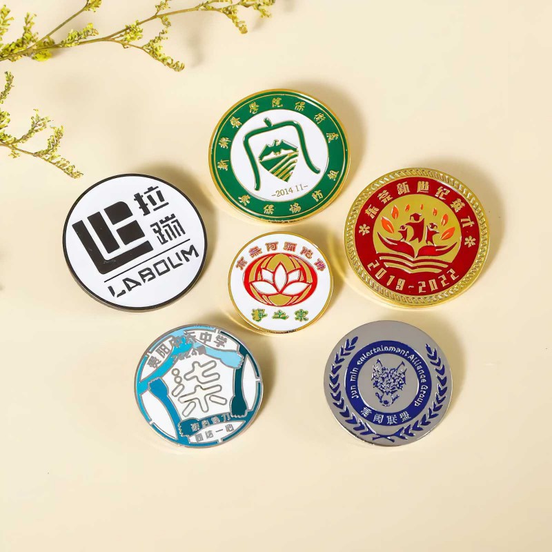 Pin Kerah Logam Enamel Lembut Kustom