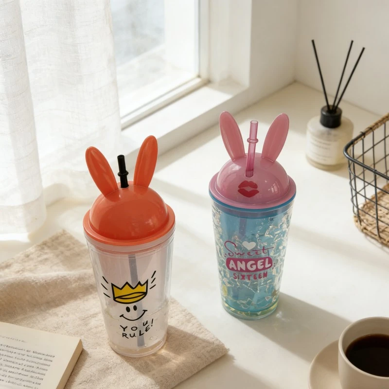Fun Double Wall Cold Drink Plastic Cups