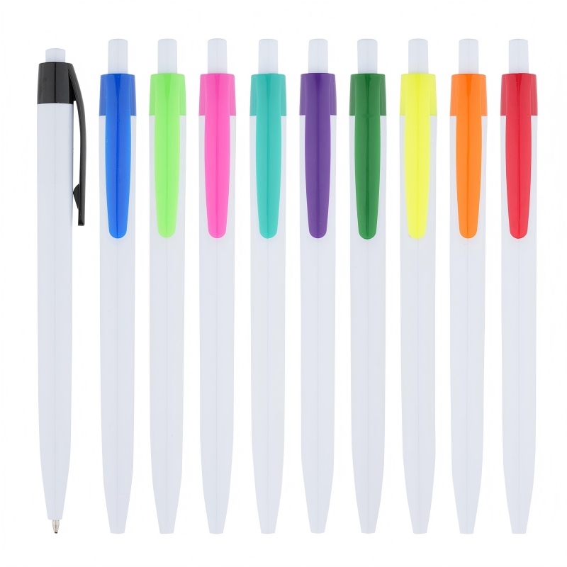 Retractable Plastic Ballpoint Pen