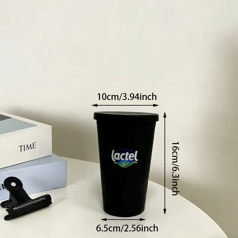 Tumbler Plastik Matte Ungu yang Dapat Digunakan Kembali