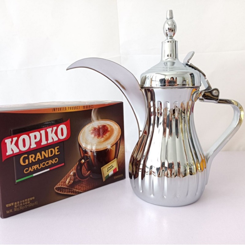 Server Teh Kopi Timur Tengah Pot Dallah Arab Baja Tahan Karat
