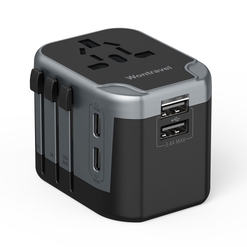 Adaptor Perjalanan Internasional Universal All‑in‑One untuk Penggunaan Global