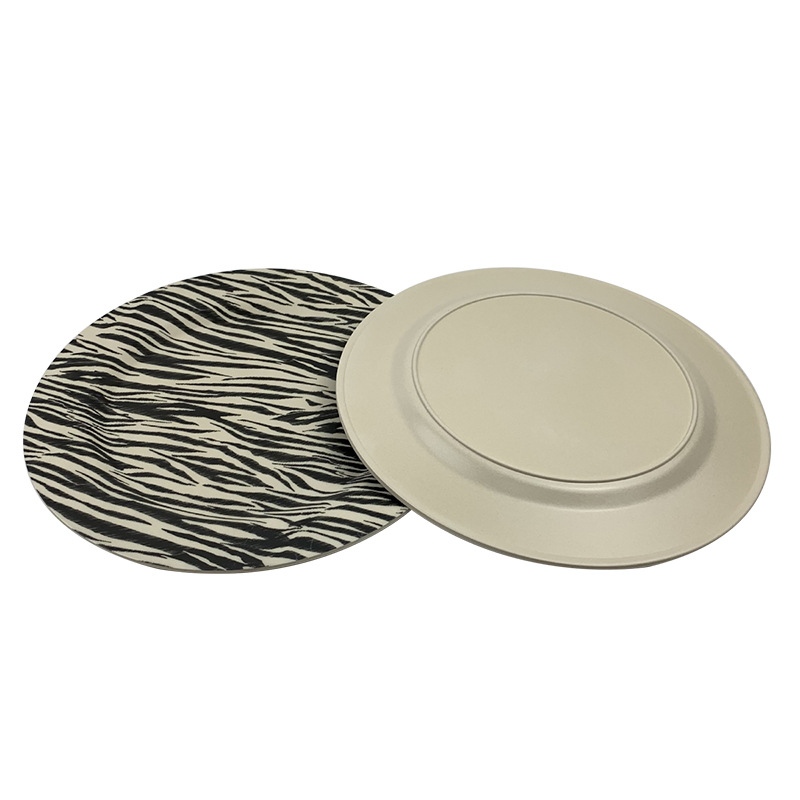 Plat Serat Bambu Zebra Print
